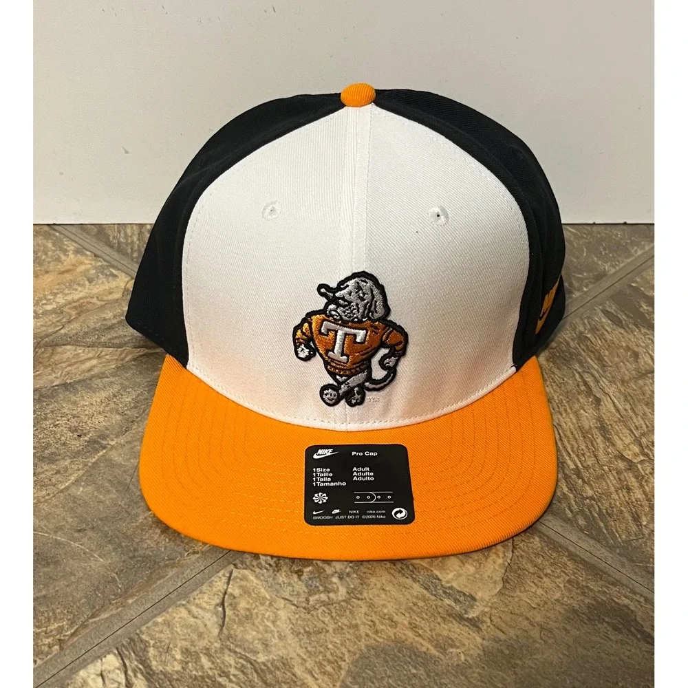 Nike Tennessee Volunteers Hat Men One Size White Black Orange New Smokey Cap